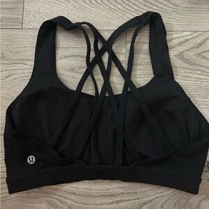 Black Lululemon sports bra size: 6